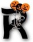 Gif lettre Halloween-R- - png gratuito GIF animata