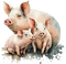 Farm Pigs - bezmaksas png animēts GIF
