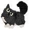Petz Fluffy Black and White Cat - darmowe png animowany gif
