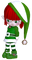Kaz_Creations Dolls Cookie Elfs Green Christmas - ilmainen png animoitu GIF