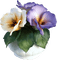 kikkapink vintage flowers deco vase - zdarma png animovaný GIF