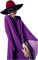 femme violette - Free PNG Animated GIF