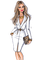 Woman Beige White - Bogusia - png gratis GIF animado