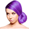 woman purple hair bp - PNG gratuit GIF animé