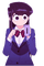 Komi Can’t Communicate phone - Free PNG Animated GIF