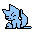 cat fox animal blue - Bezmaksas animēts GIF animēts GIF