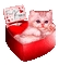 valentine cat by nataliplus - Nemokamas animacinis gif animuotas GIF