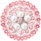 Bouton Rose Blanc Dentelle:) - PNG gratuit GIF animé