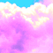 clouds wolken nuages fond background gif anime animated animation effect pink sky ciel himmel heaven cloud wolke nuage - GIF animé gratuit GIF animé