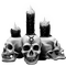 Gothic.Skulls.Candles.Black.White - PNG gratuit GIF animé
