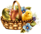 Easter Basket Blue Yellow Brown - Bogusia - 無料png アニメーションGIF