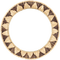 oval brown frame - ingyenes png animált GIF