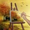 autumn painting bg - gratis png geanimeerde GIF