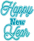 soave text new year happy teal - zadarmo png animovaný GIF