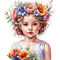 loly33 enfant printemps fleur - GIF animé gratuit