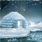 kikkapink winter animated background igloo - GIF animado gratis GIF animado