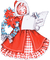 soave children girl vintage flowers christmas - 免费PNG 动画 GIF