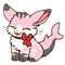 Pink bunny/cat that i made in picrew - png grátis Gif Animado