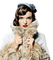 woman in fur bp - png gratis GIF animado