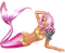 Pink mermaid - PNG gratuit GIF animé