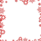 Snowflakes.Frame.Red - PNG gratuit GIF animé