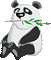 Panda - Animovaný GIF zadarmo animovaný GIF