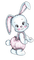 kikkapink spring bunny pink blue vintage - png gratis GIF animado