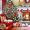 kikkapink background winter christmas tree room - GIF animé gratuit GIF animé
