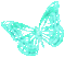 Animated.Butterfly.Teal - KittyKatLuv65 - Nemokamas animacinis gif animuotas GIF