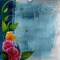 image encre couleur anniversaire mariage texture fleurs roses edited by me - png gratuito GIF animata
