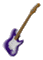 purple guitar spinning - GIF animé gratuit GIF animé