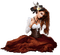 woman steampunk brown