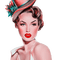 kikkapink vintage woman fashion hat - безплатен png анимиран GIF
