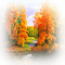 automne paysage foret autumn forest - PNG gratuit GIF animé
