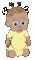 Babyz Girl in Yellow Onesie - Ingyenes animált GIF animált GIF