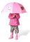 Kaz_Creations Child  Girl With Umbrella - Free PNG Animated GIF