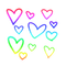 Rainbow heart - kostenlos png Animiertes GIF
