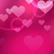 Fond rose background pink bg coeur heart - zdarma png animovaný GIF
