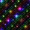 Black with Rainbow FlashingStars background - 無料のアニメーション GIF アニメーションGIF