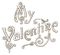 soave deco text valentine vintage sepia - 免费PNG 动画 GIF