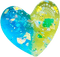 blue green heart - бесплатно png анимированный гифка