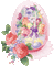 Pink Flower Fleur Easter Egg