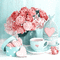 soave background animated  coffee flowers - Besplatni animirani GIF animirani GIF