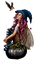 halloween witch by nataliplus - PNG gratuit GIF animé