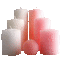 Kerzen, weiss, rosa - Δωρεάν κινούμενο GIF κινούμενο GIF