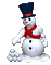 Снеговик - Darmowy animowany GIF animowany gif