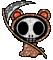 grim reaper bear - Gratis animeret GIF
