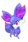 Purple Fennekin - ilmainen png animoitu GIF