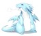 Dragon blanc Mignon - gratis png animeret GIF