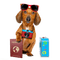dog vacation chien vacances - png gratis GIF animado
